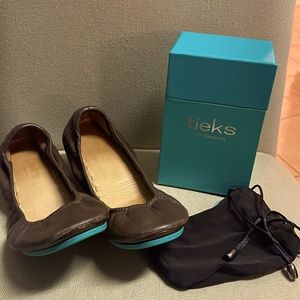 Tieks size 7 chocolate brown
